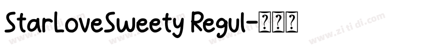 StarLoveSweety Regul字体转换